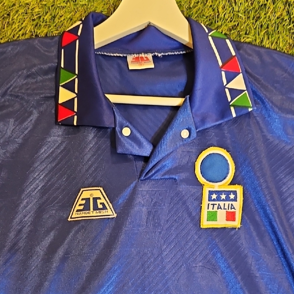 Mens Offical Italian Team Jersey Vintage 80s Or 90s - Picture 2 of 4